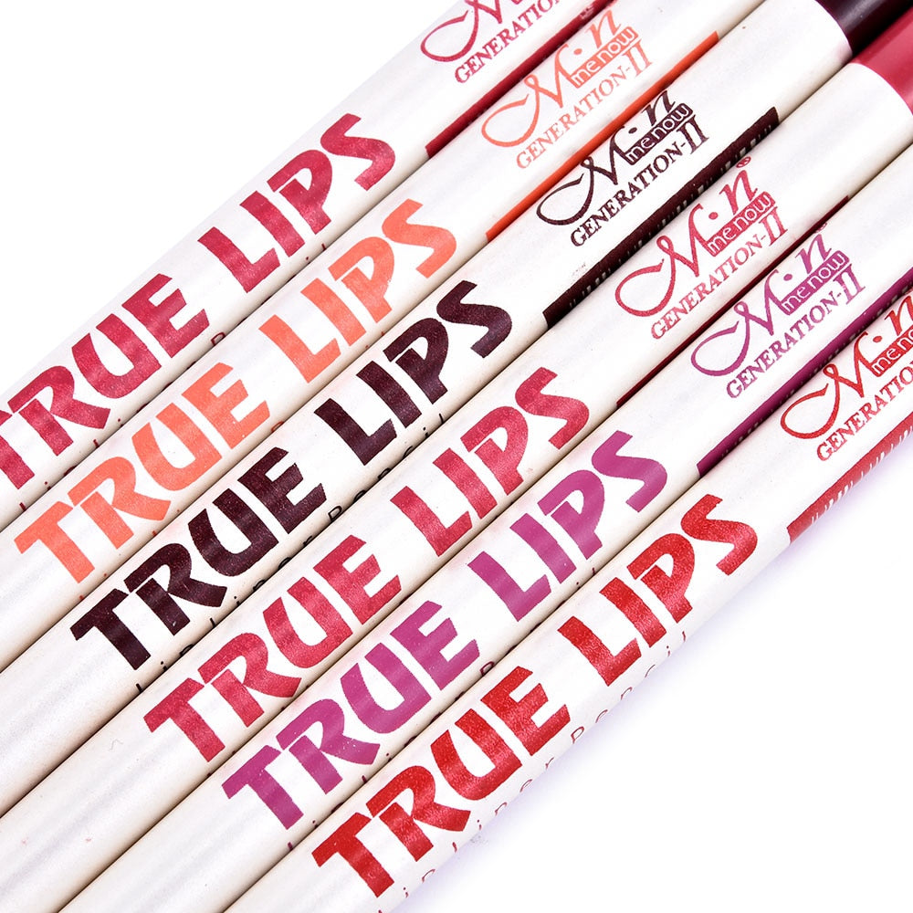 6Pcs/set Lipliner Pencil Matte Lipstick Waterproof Long Lasting Women Makeup crayon