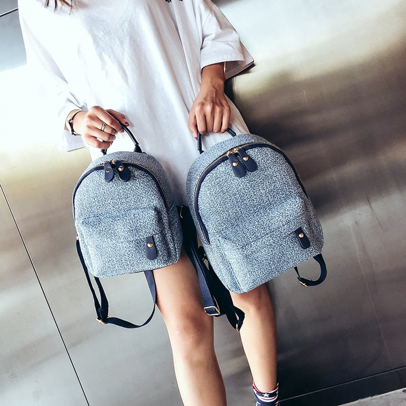 New Fashion Women Cute Backpack Mini Casual Bag Girl Small School Backpacks for Teenagers Ladies Shoulder Bags Mochila Feminina