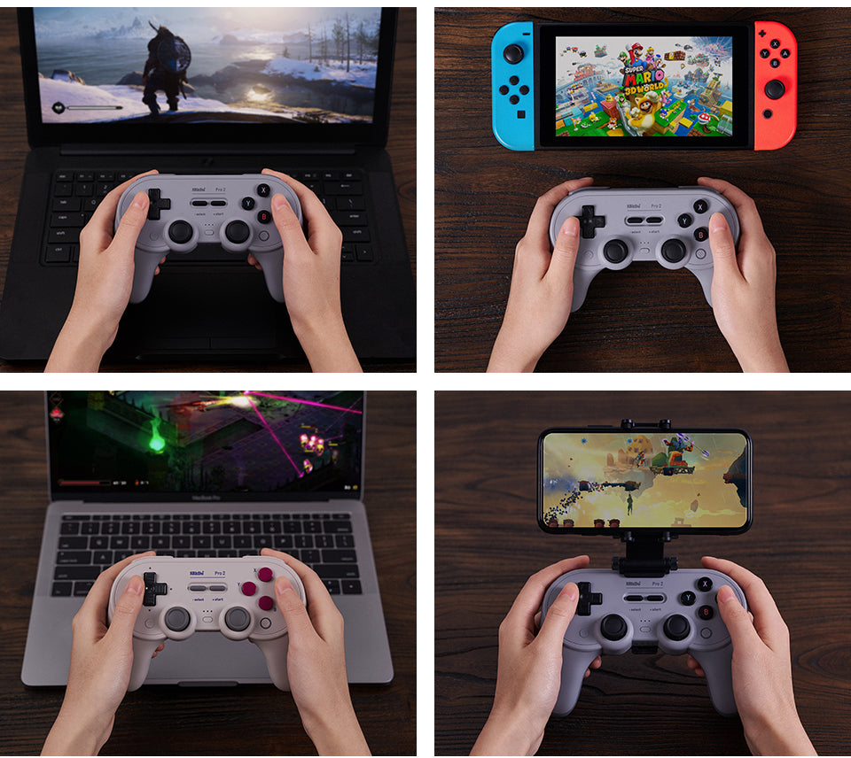 Bluetooth Gamepad Controller with Joystick for  Nintendo Switch, PC, macOS, Android, Steam Deck & Raspberry Pi