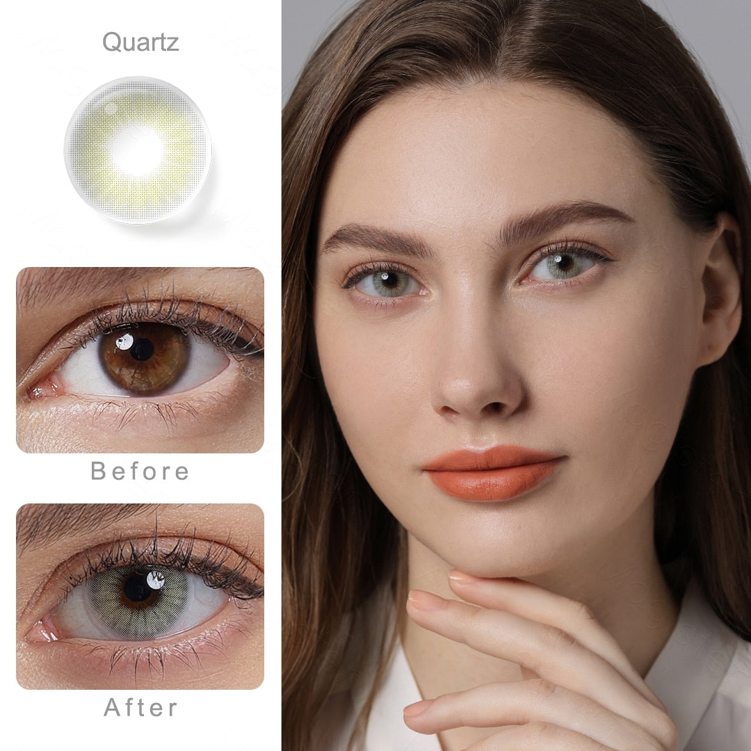 Natural Color Lens Eyes 1Pair Color Contact Lenses For Eyes Beauty Contact Lenses Eye Cosmetic Color Lens Eyes