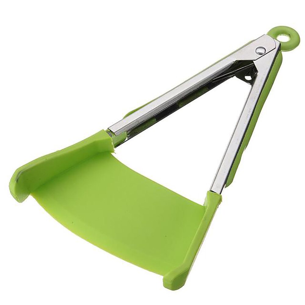 2 in 1 Tongs Non-stick Heat Resistant Silicone Tong Clip Kitchen Spatula Clever Food Clips Spatula Shovel For Kitchen Utensil