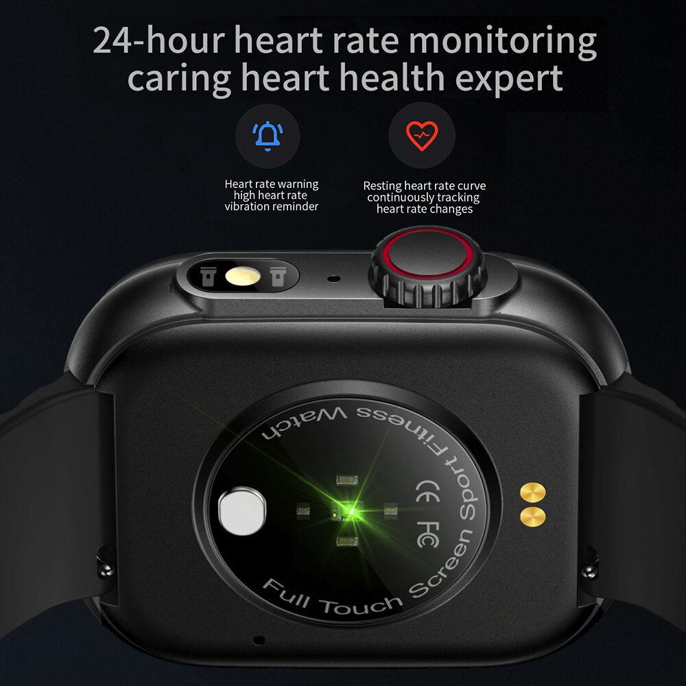 New 2.01" Blue Tooth Call Smart Watch Sports Fitness Flashlight Heart Rate Bracelet Waterproof Temperature Women Smartwatch