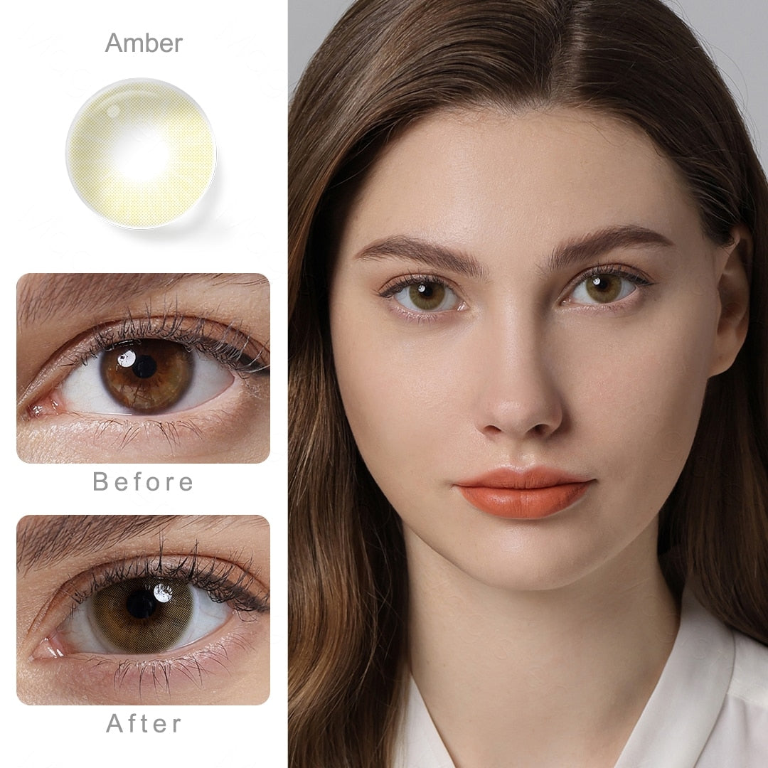 Natural Color Lens Eyes 1Pair Color Contact Lenses For Eyes Beauty Contact Lenses Eye Cosmetic Color Lens Eyes