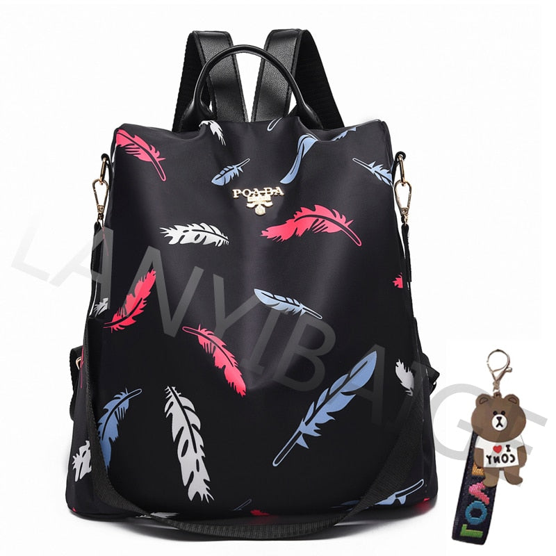 Fashion Backpack Women Oxford Cloth Shoulder Bag 2023 School Bags For Teenage Girls Light Ladies Travel Bagpack Mochila Feminina