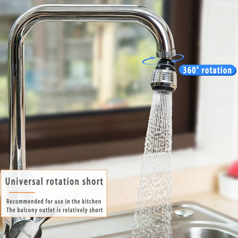 Kitchen Gadgets 2 Modes 360 Rotatable Bubbler High Pressure Faucet Extender Water Saving Bathroom Kitchen Accessories Supplies