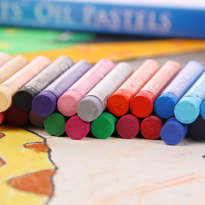 50 Pieces Pastel Pencils Crayons Drawing Set Thicker Refill Colori Giz Pastel Colour Pen Chalk Pastelli Kids School Stationery