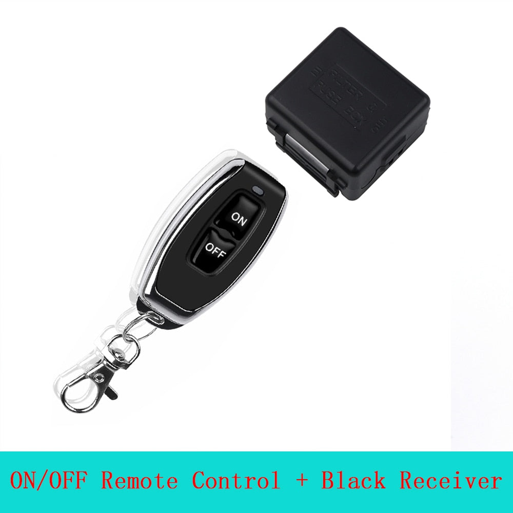 Hot DC12V 10A Relay 1 CH Wireless RF Remote Control Switch Transmitter with Receiver Module 433mhz LED Remote Control