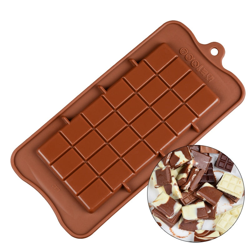 3D Chocolate Mold Silicone Chocolates Molds for Baking Nonstick Jelly Pudding Sugarcraft Mould DIY Kitchen Bakeware