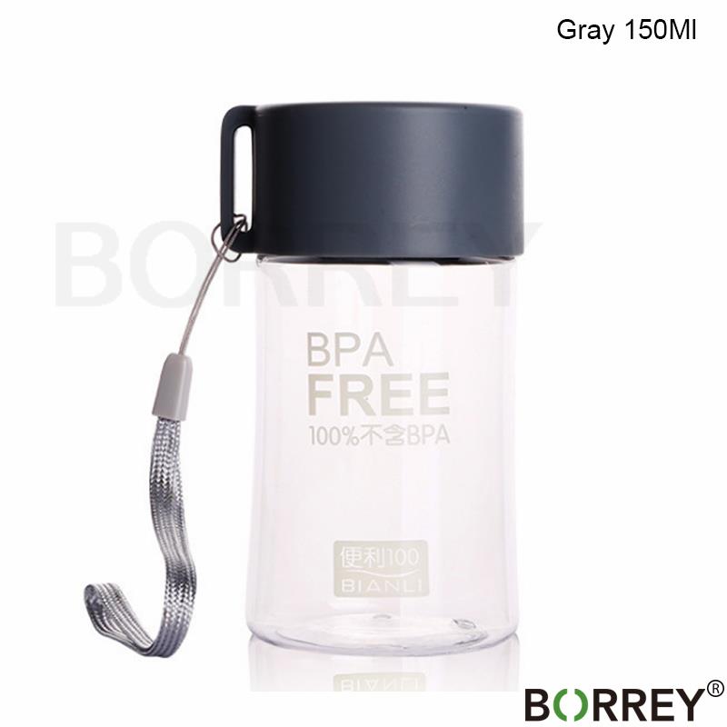 BORREY Colored Plastic Small Water Bottles Portable School Water Bottles Bpa Free Mini Cute Kids Children Direct Drinking Bottle