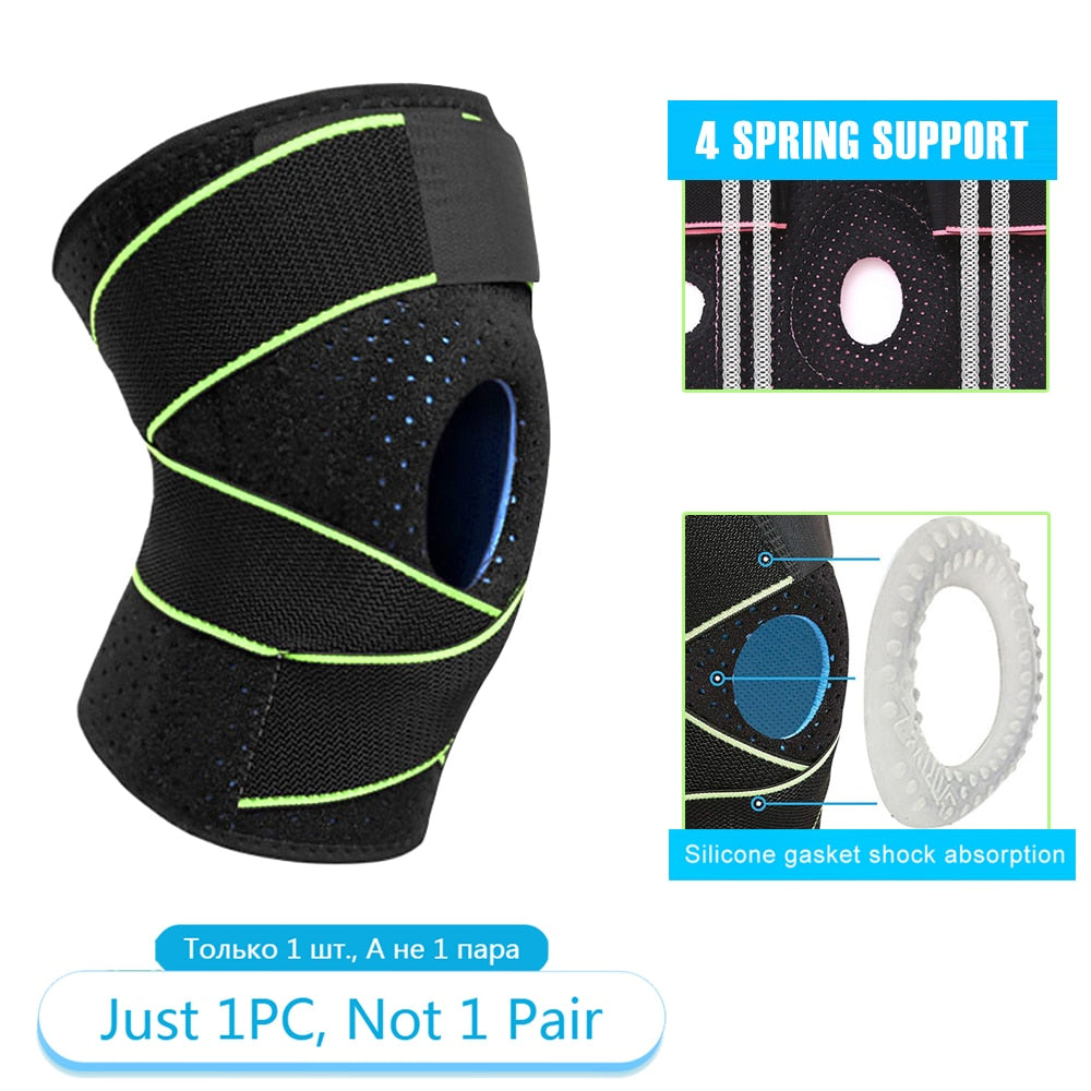 Tcare 1 Piece Knee Brace Stabilizers for Meniscus Tear Knee Pain ACL MCL Injury Recovery Adjustable Knee Support Brace Men Women