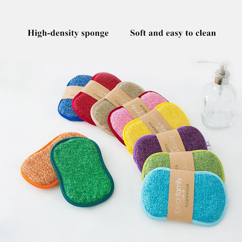 Kitchen/Bathroom Magic Sponge High Efficiency Sponge Brush for Non Stick Pot Cleaning Sponges Kitchen Tools Wash Pot Gadgets