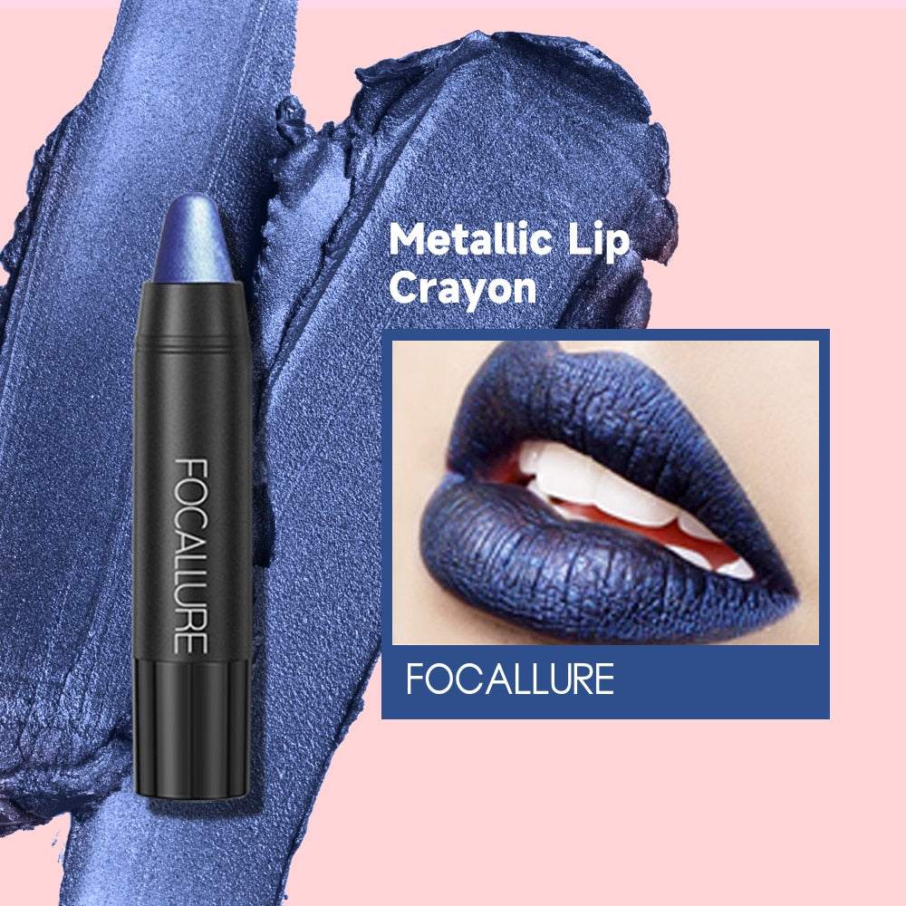 FOCALLURE 31 Colors Matte Lipstick Pencil High Gloss Crayons Long-lasting Waterproof Lip Pen Makeup Cosmetics for Women