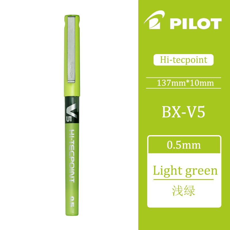 1PCS Pilot Needle Nib Gel Pen V5 Water-based Ballpoint Pen Stationery Office Supplies Writing 0.5mm BX-V5 Kawaii School Supplies