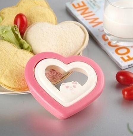 Cute Heart Shape Sandwich Cutter Bread Mold Toast Maker Cake Cookie Cutter Kitchen Breakfast Dessert DIY Tool