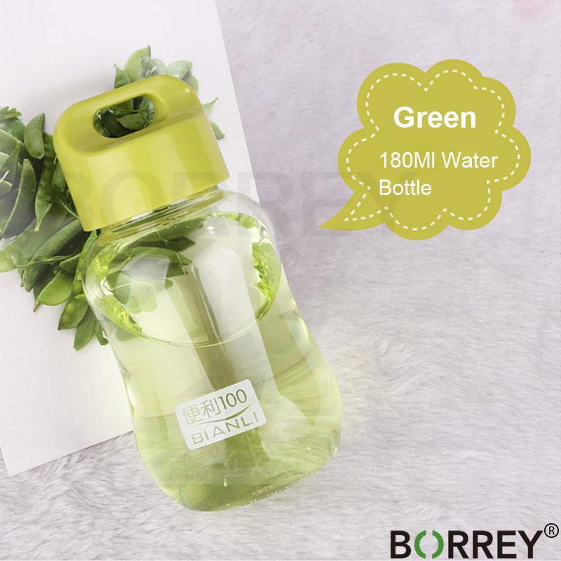 BORREY Colored Plastic Small Water Bottles Portable School Water Bottles Bpa Free Mini Cute Kids Children Direct Drinking Bottle