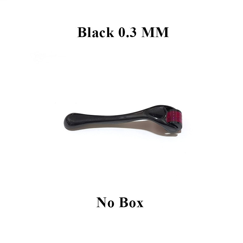 Black Dermaroller DRS 540 Micro Needles Derma Roller Titanium Mezoroller Microneedle Medical Therapy Skin Care Tool Treatment