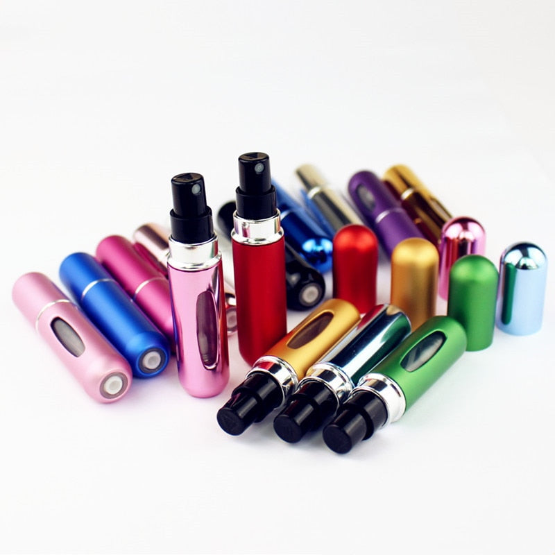 1PC Top Quality 5ml Perfume Bottle Mini Metal Sprayer Refillable Aluminum Parfume Atomizer Travel Size