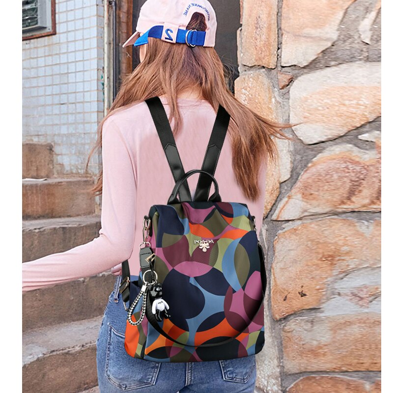 Fashion Backpack Women Oxford Cloth Shoulder Bag 2023 School Bags For Teenage Girls Light Ladies Travel Bagpack Mochila Feminina