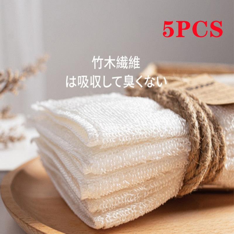 Kitchen daily dish towel, dish cloth, kitchen rag, non-stick oil, thickened table cleaning cloth, absorbent scouring pad