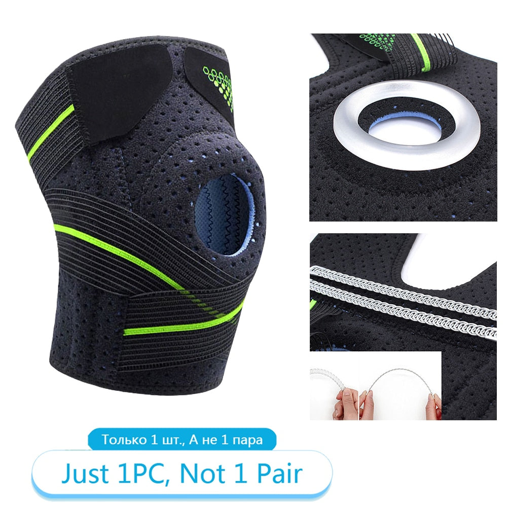 Tcare 1 Piece Knee Brace Stabilizers for Meniscus Tear Knee Pain ACL MCL Injury Recovery Adjustable Knee Support Brace Men Women