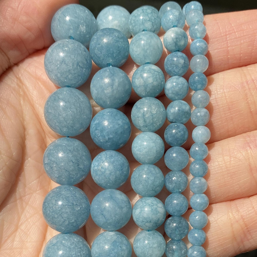 42 Style Natural Stone Beads 4 6 8 10mm Lava Amazonite Agates Amethysts Turuoqises Round Beads for Jewelry Making Diy Bracelets