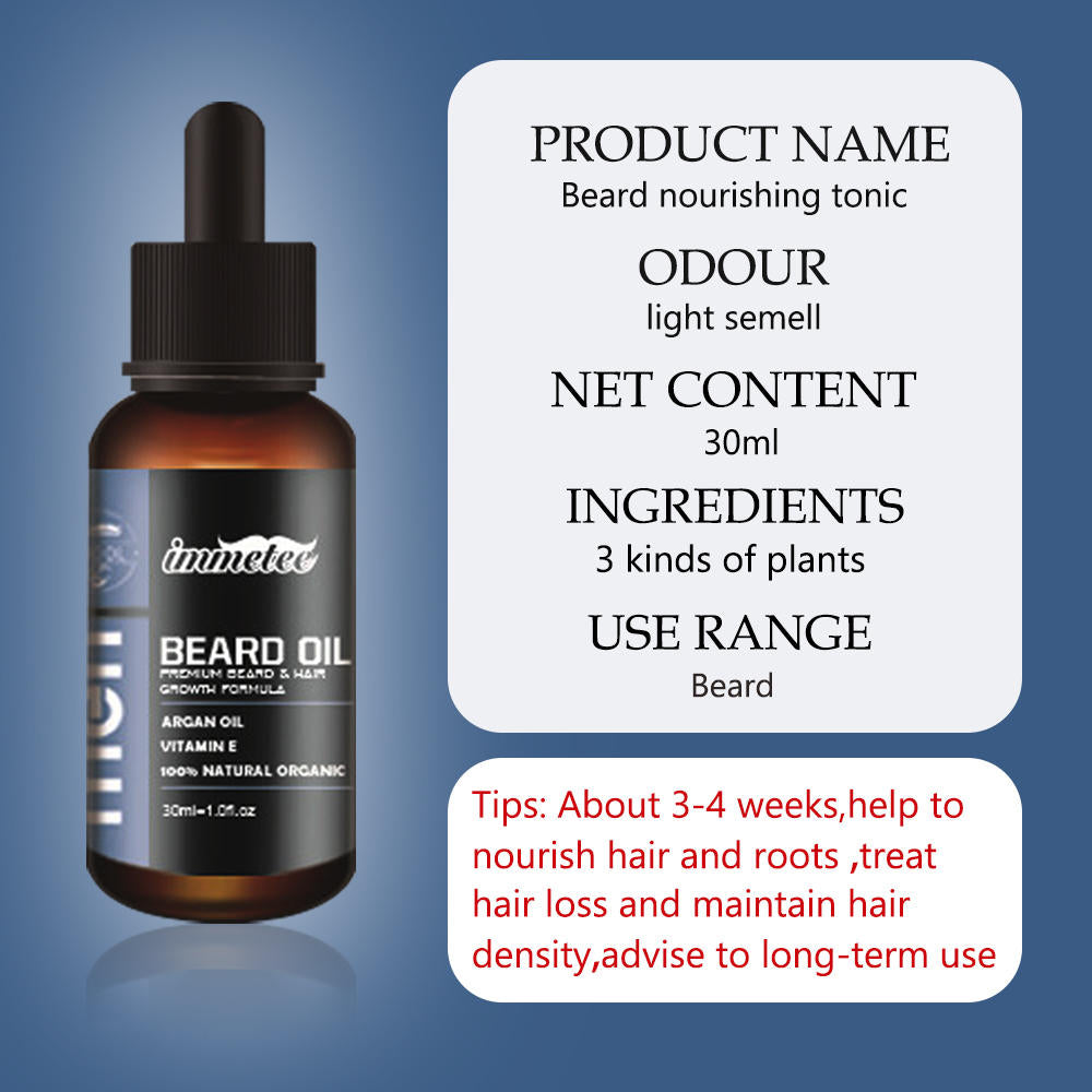 Beard Growth Essential Oil 100% Natural Beard Growth Oil Hair Loss Products For Men Beard Care Hair Growth Nourishing Beard Care