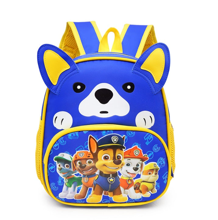 New Paw Patrols Toy Cartoon School Backpack Cartoon Lighten Kindergarten Bag Chase Skye Marshall Figure Print for Kids 2-8Y