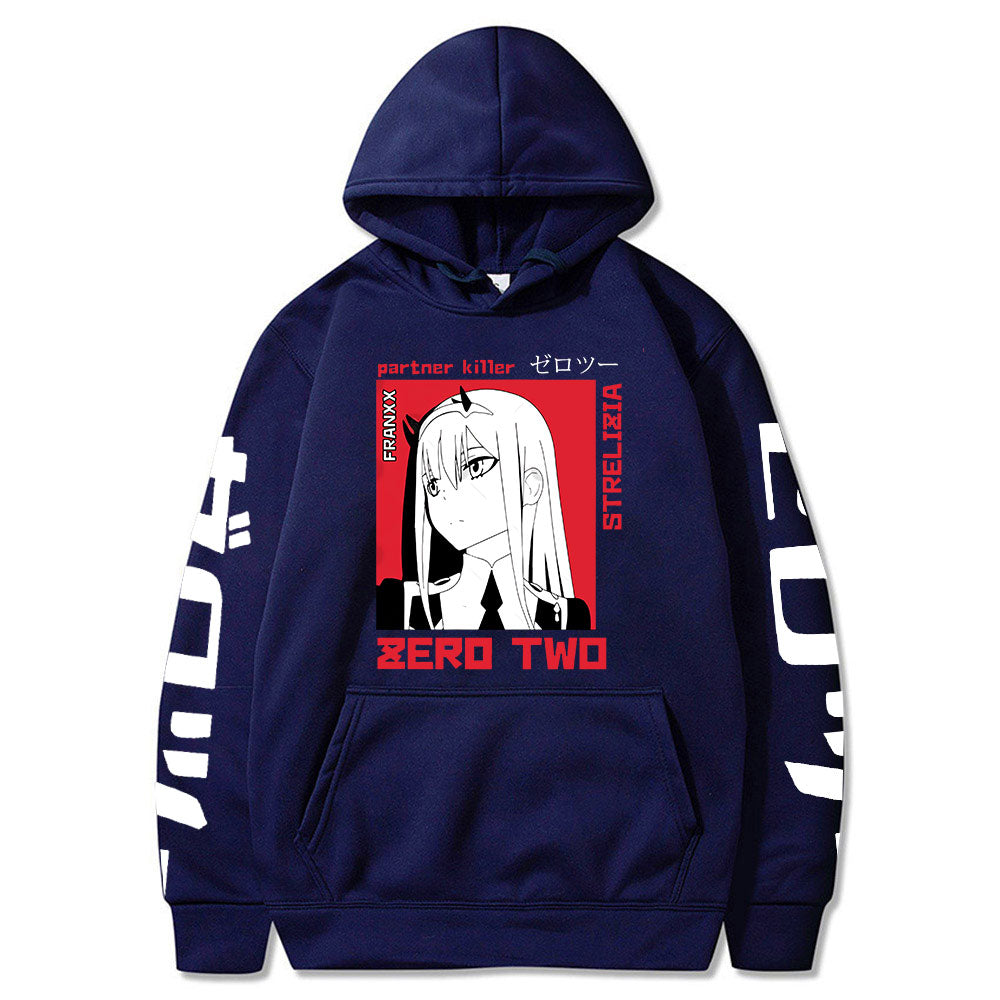 Anime Darling In The Franxx Men Women Unisex Hoodies Sweatshirts Zero Two Hoodie Autumn Winter