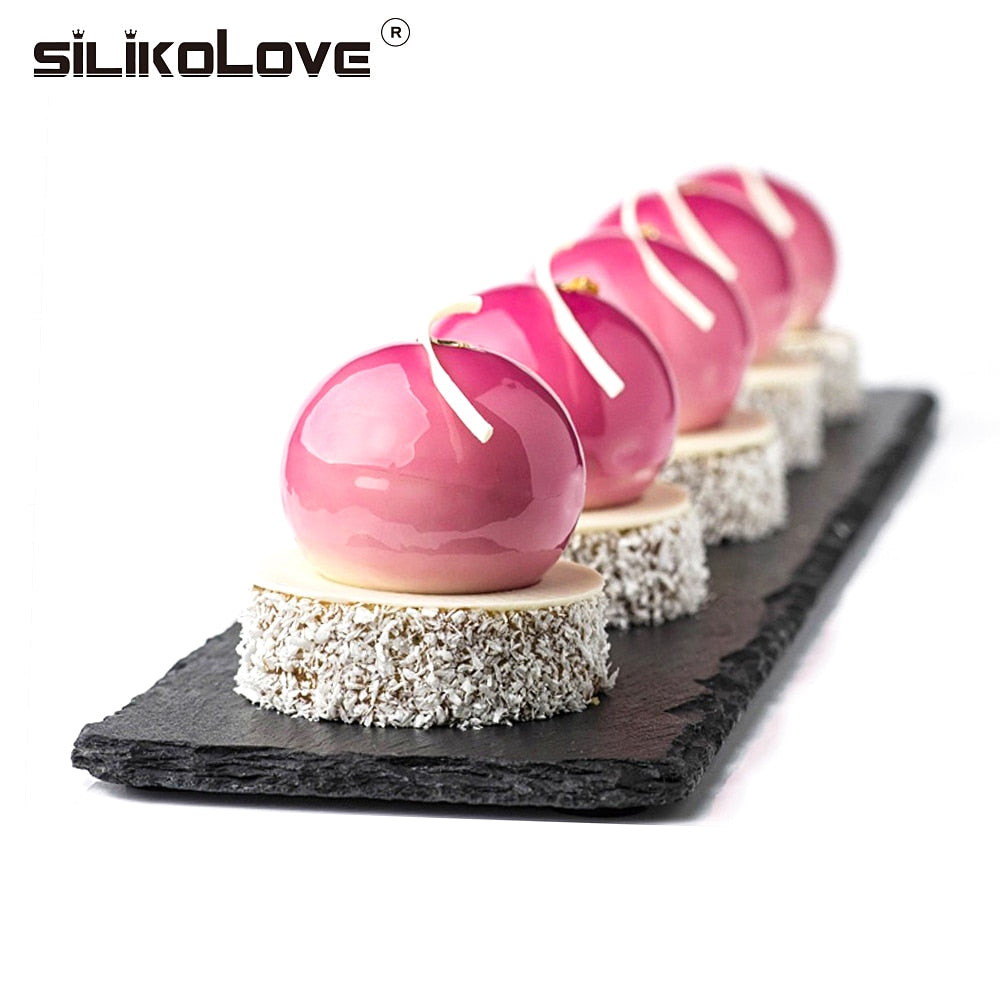 Silicone Cake Mold Baking Accessories Round Ball Mousse Mold Silicone Bakeware Home Kitchen Sugarcraft Dessert Tools