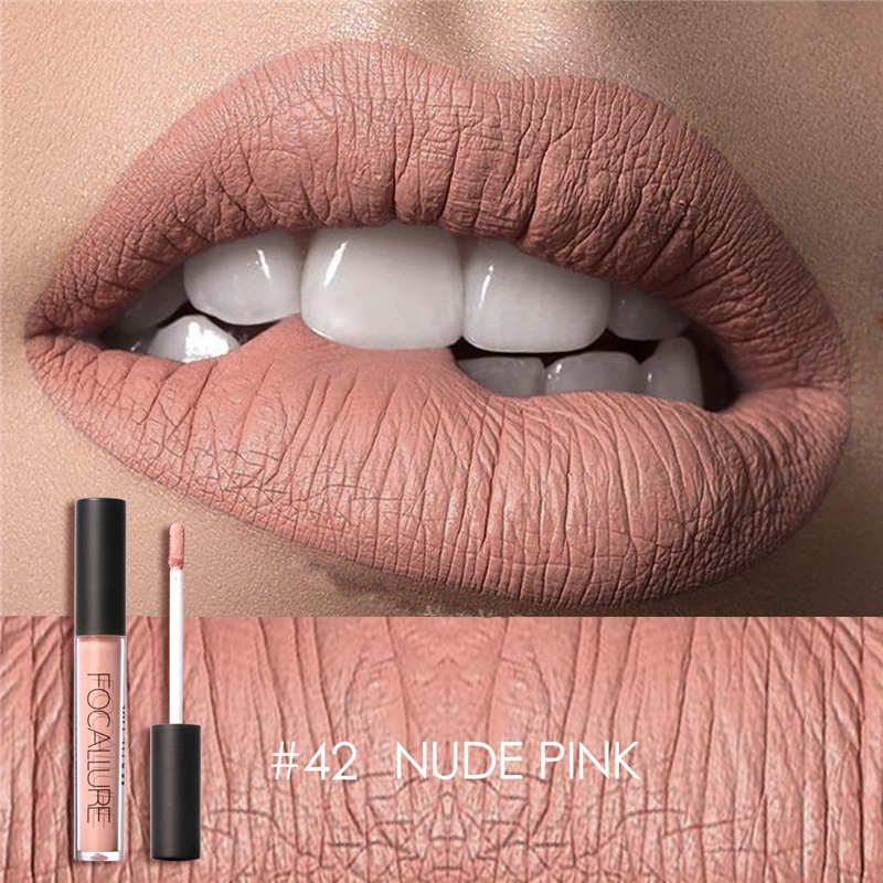 FOCALLURE 39 Color Matte Lipgloss Lip Tint Paint Colors Long Lasting Waterproof Liquid Moisturizing Lipstick Beauty Makeup