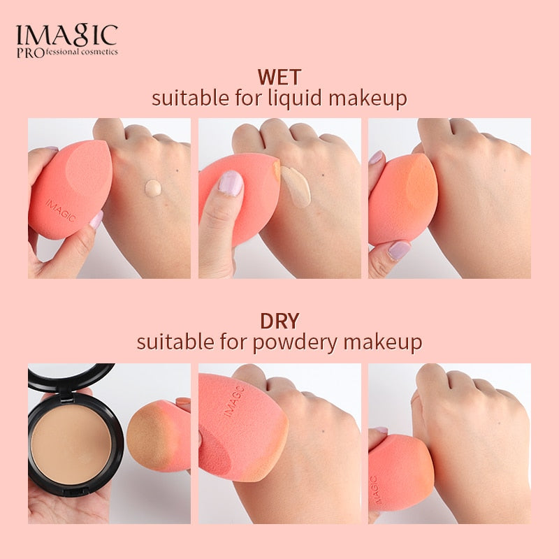 IMAGIC Makeup Sponge Professional Cosmetic Puff For Foundation Concealer Cream Beauty Make Up Soft Water Wholesale