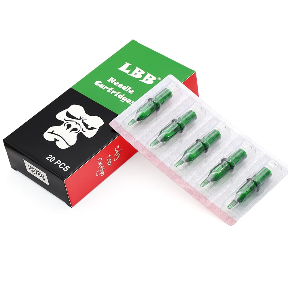 40PCS Cartridge Needles LBB Disposable Semi-Permanent Makeup Tattoo Cartridge Needle #12RS/Tattoo Gun Supplies Free Shipping