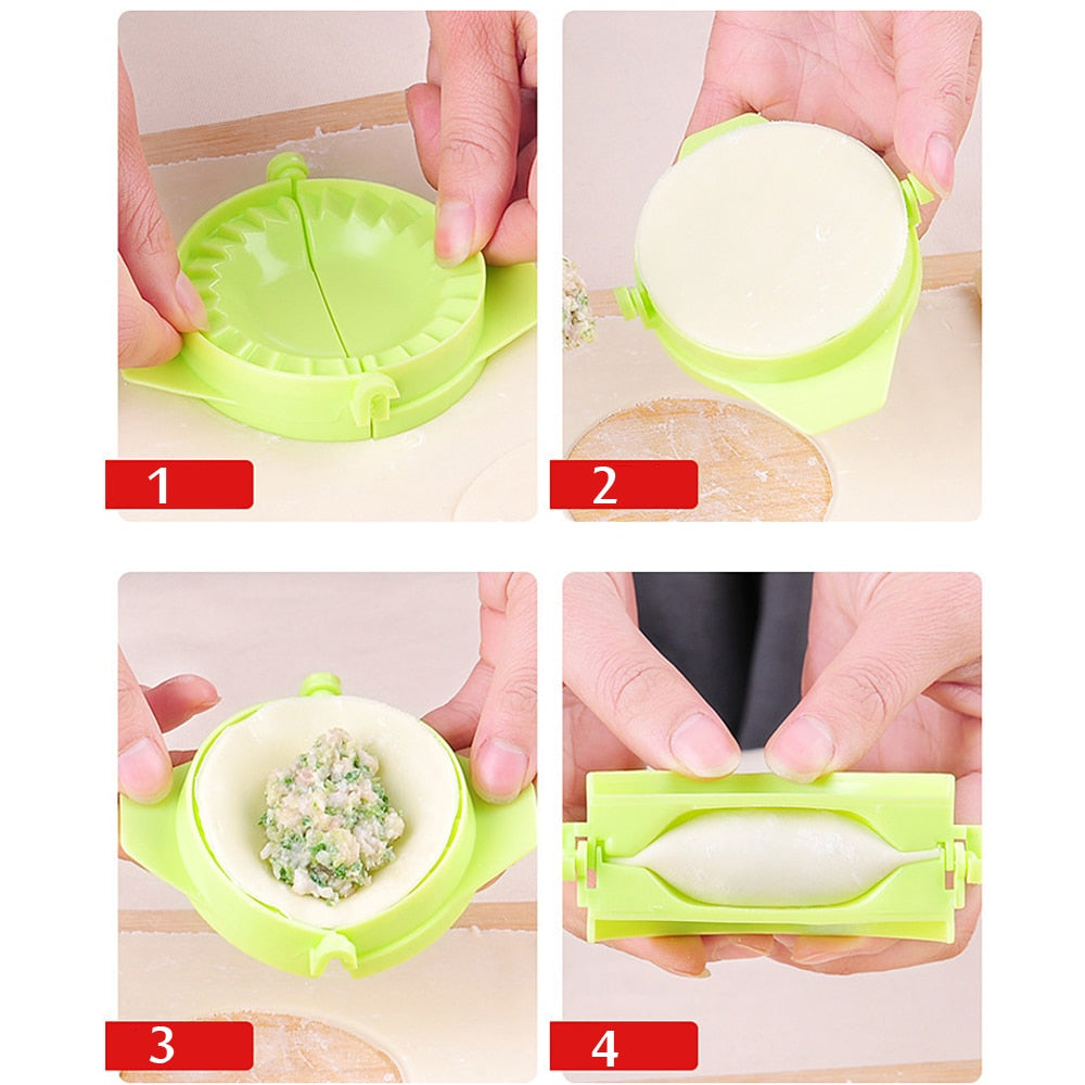 1pcs Dumpling artifact Portable Plastic Jiaozi Maker Device Easy DIY Dumpling Mold Kitchen Appliances Cookware