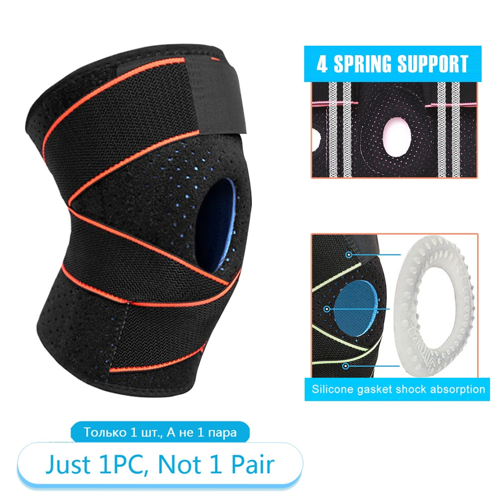 Tcare 1 Piece Knee Brace Stabilizers for Meniscus Tear Knee Pain ACL MCL Injury Recovery Adjustable Knee Support Brace Men Women