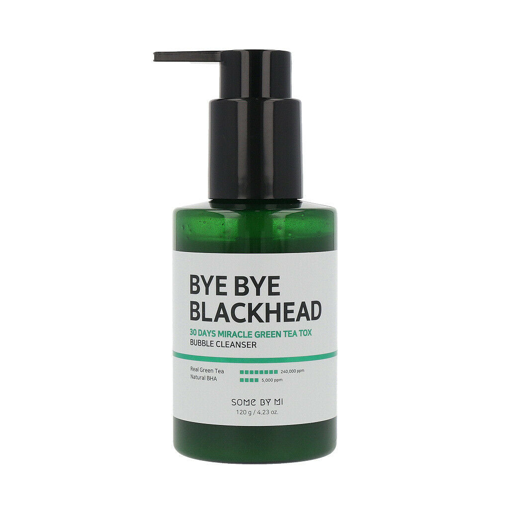 SOME BY MI Bye Bye Blackhead 30 Days Miracle Green Tea Tox Bubble Cleanser Pimple Acne Treatment Removal Exfoliating