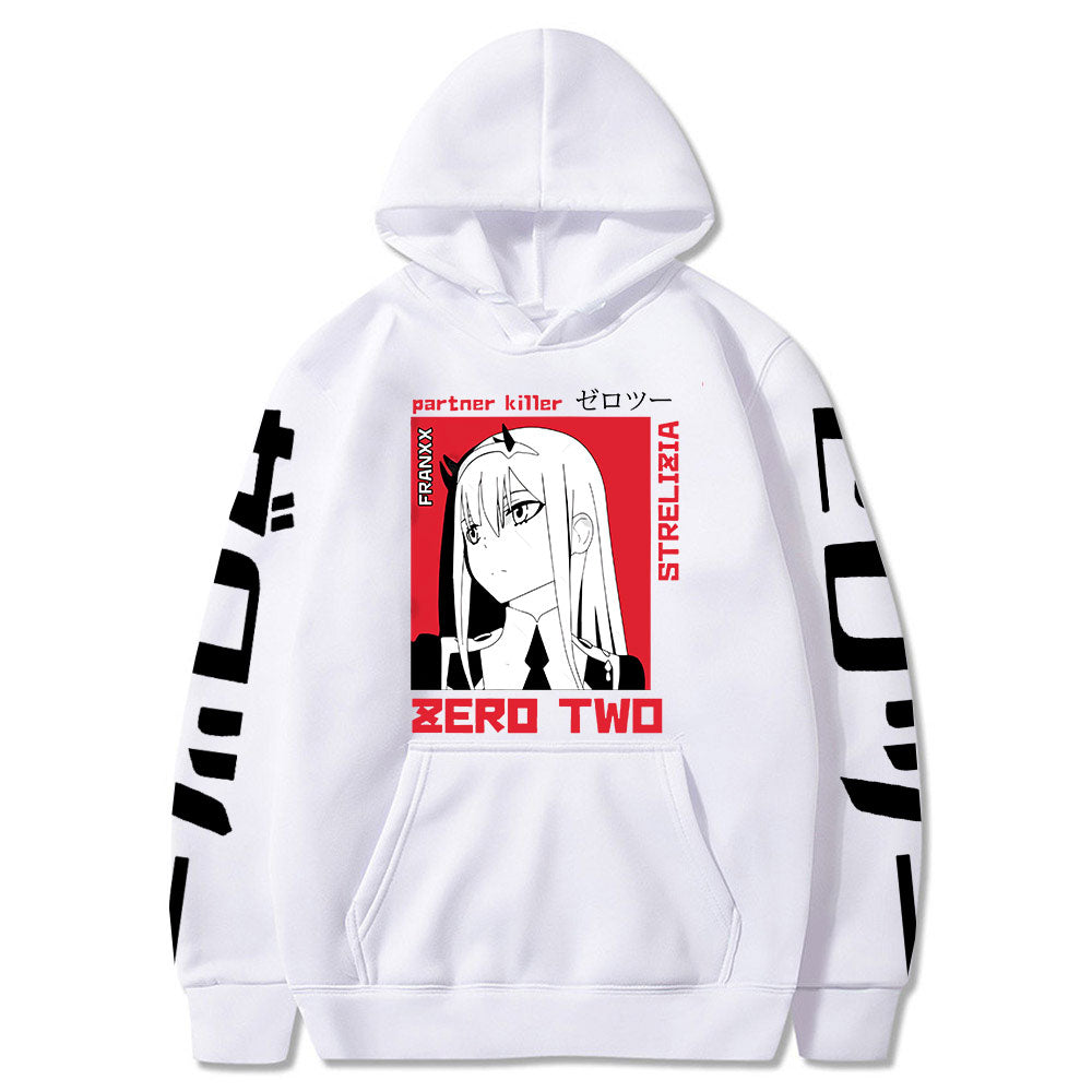 Anime Darling In The Franxx Men Women Unisex Hoodies Sweatshirts Zero Two Hoodie Autumn Winter