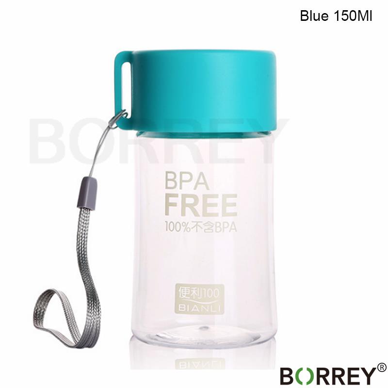 BORREY Colored Plastic Small Water Bottles Portable School Water Bottles Bpa Free Mini Cute Kids Children Direct Drinking Bottle