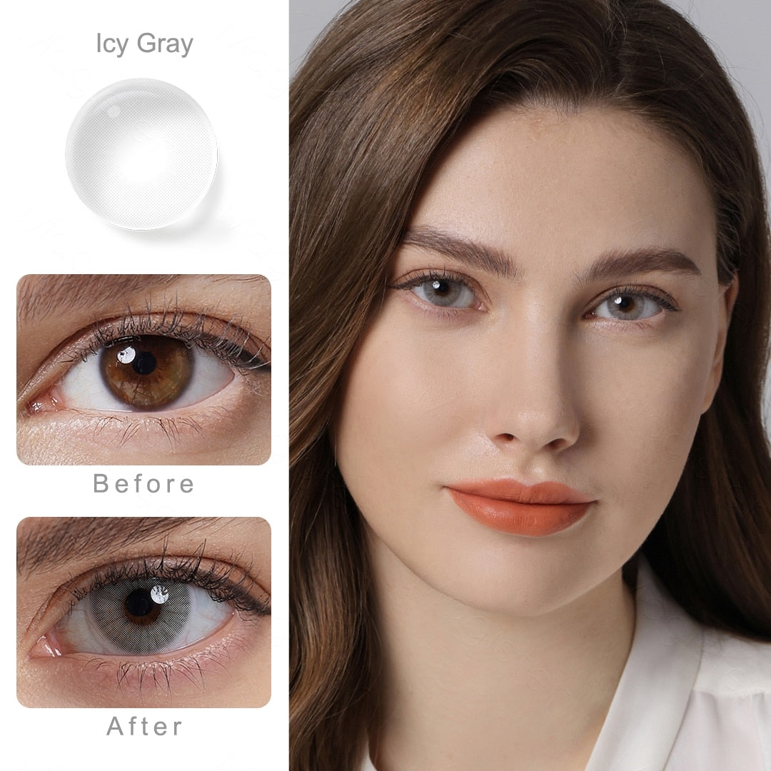 Natural Color Lens Eyes 1Pair Color Contact Lenses For Eyes Beauty Contact Lenses Eye Cosmetic Color Lens Eyes