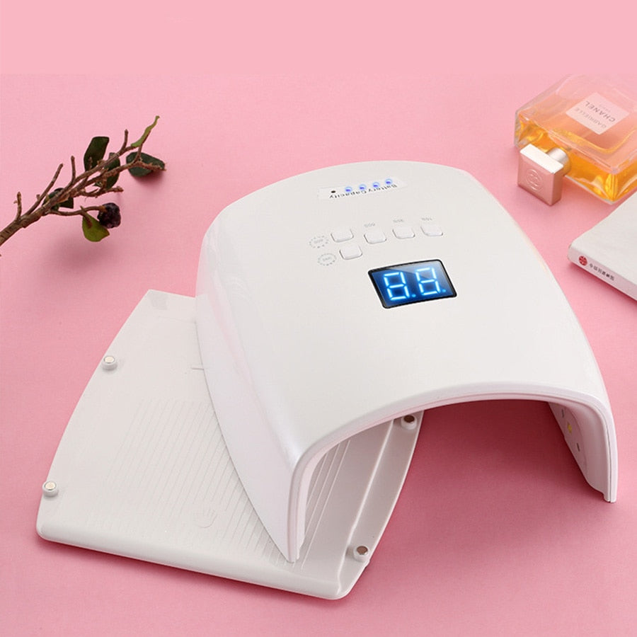 Built-in Battery Rechargeable Nail UV Lamp 66W Wireless Gel Polish Dryer S10 Pedicure Manicure Light Cordless LED Nail Lamp