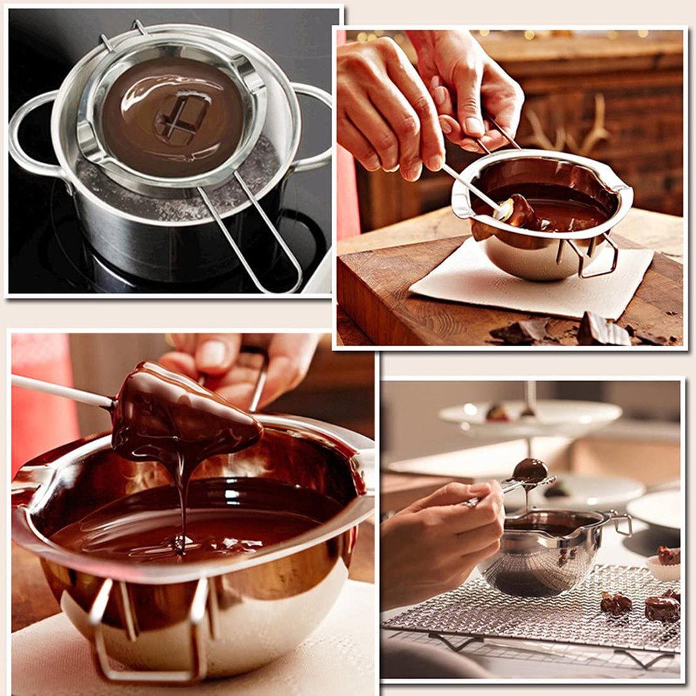 Universal Melting Pot Chocolate Butter Milk Melting Pot Portable Stainless Steel Gadget Kitchen Cooking Accessories