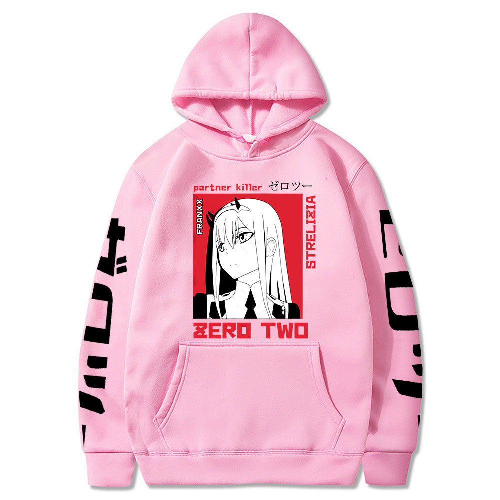 Anime Darling In The Franxx Men Women Unisex Hoodies Sweatshirts Zero Two Hoodie Autumn Winter