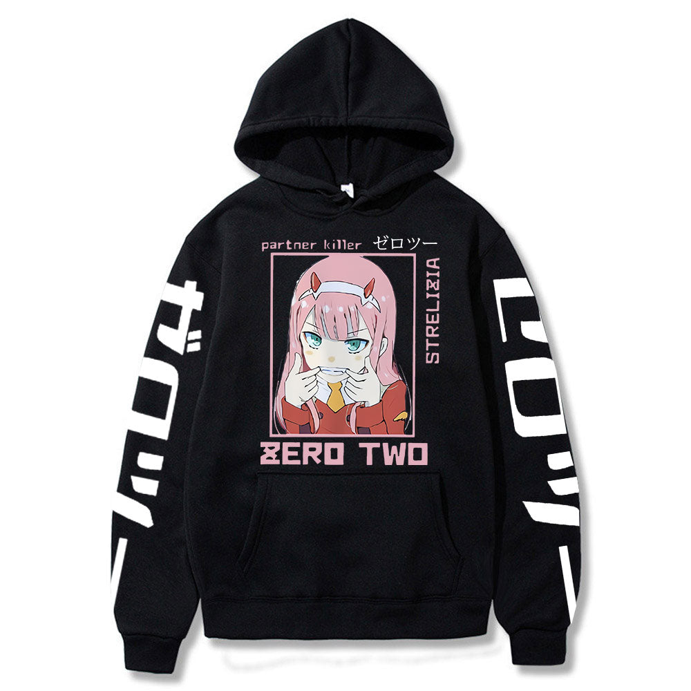 Anime Darling In The Franxx Men Women Unisex Hoodies Sweatshirts Zero Two Hoodie Autumn Winter