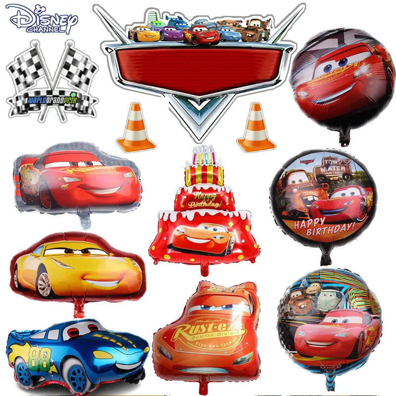 McQueen Car Foil Balloon Disney Birthday Party Decoration Kids Favors Toys baby shower balloon Home Decor Racing Cars Globos