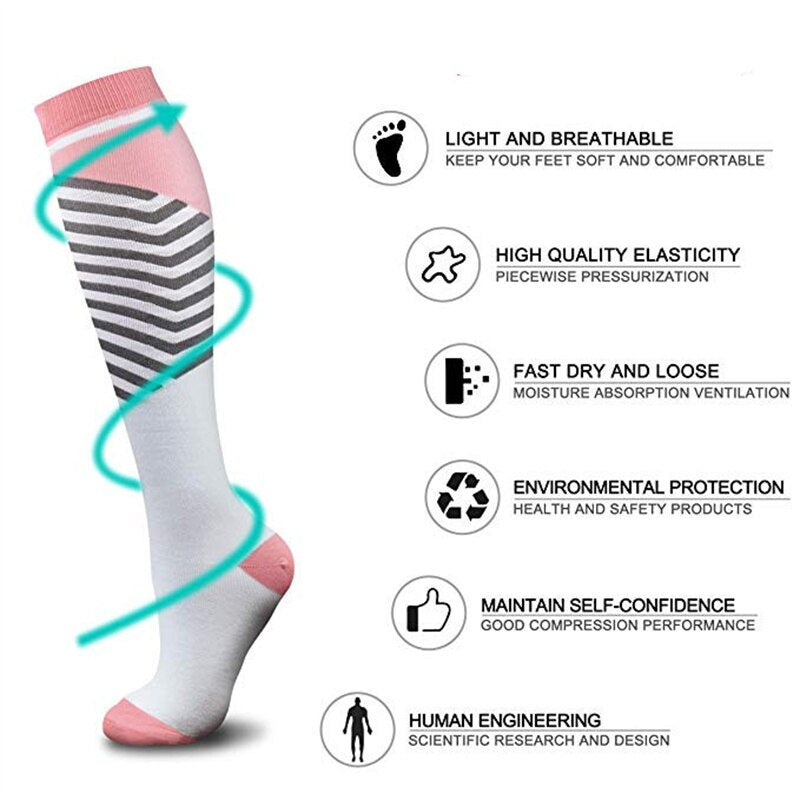 57 Styles Compression Stockings Stamina Men Women Crossfit Socks Medical Nursing Fit For Cycling Travel Flight Sport Socks