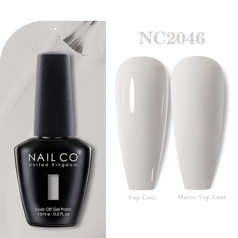 NAILCO 15ml Pink Colors Series Semi Permanent Nail Gel Varnish Polish Soak Off White Red UV Nail Art Gel Nail Polish Gel Lacquer