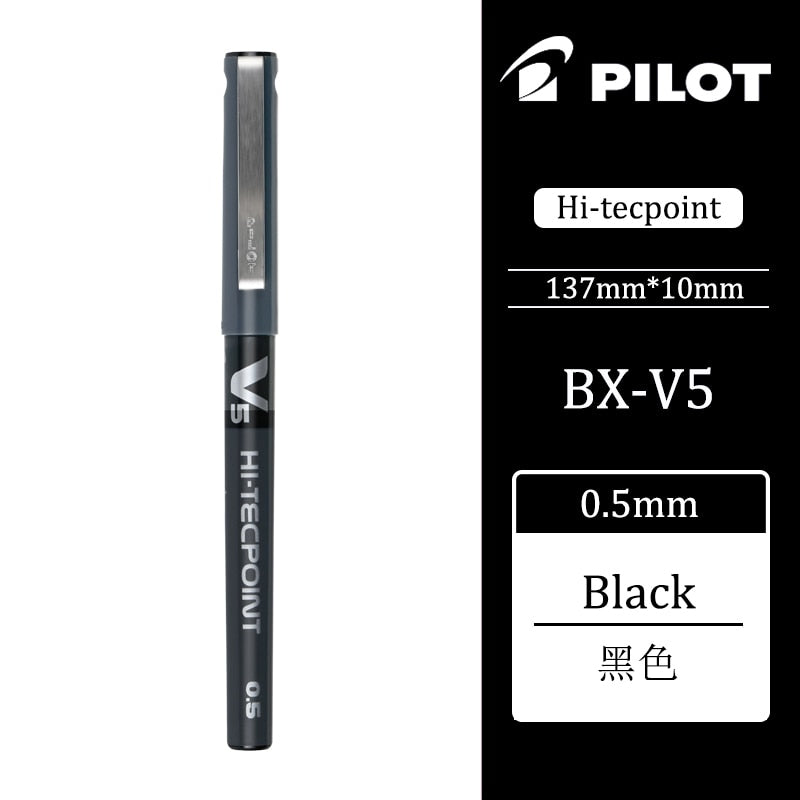 1PCS Pilot Needle Nib Gel Pen V5 Water-based Ballpoint Pen Stationery Office Supplies Writing 0.5mm BX-V5 Kawaii School Supplies