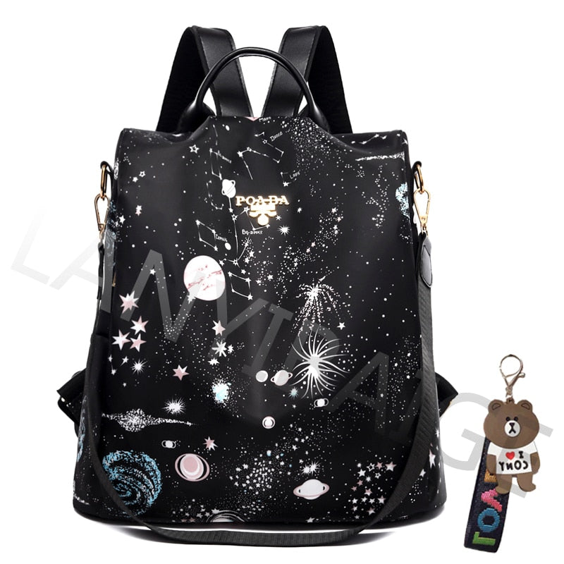 Fashion Backpack Women Oxford Cloth Shoulder Bag 2023 School Bags For Teenage Girls Light Ladies Travel Bagpack Mochila Feminina