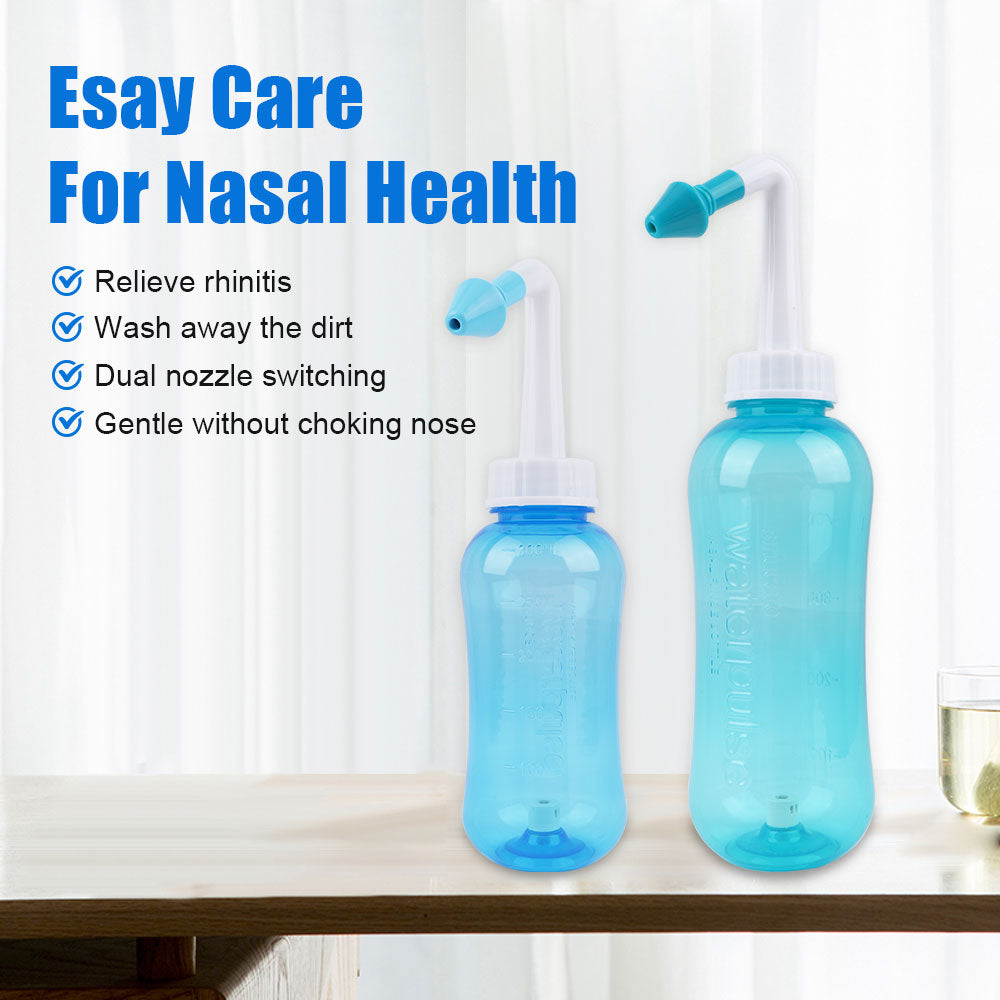 1set 300ML Nasal irrigator Nasal Rinse Bottle Nasal Wash Cleaner Nose Protector Avoid Allergic Rhinitis Adults Children Neti Pot