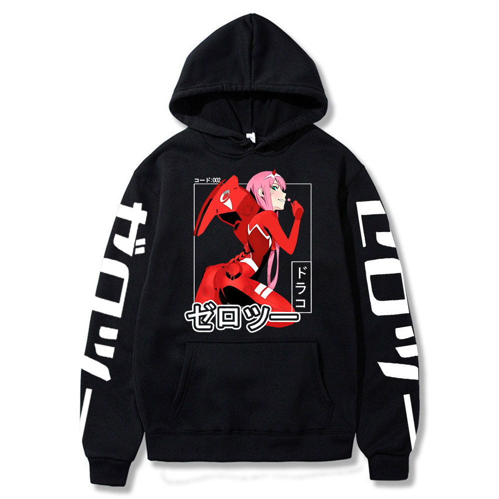 Anime Darling In The Franxx Men Women Unisex Hoodies Sweatshirts Zero Two Hoodie Autumn Winter