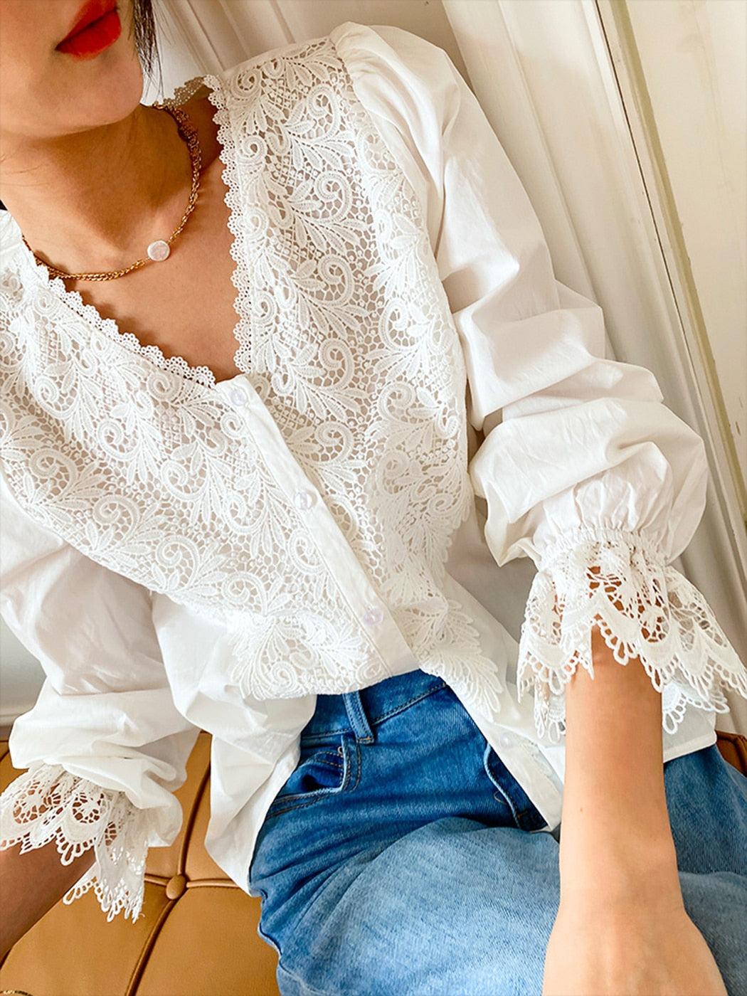 Spring Summer Blouse Shirts Women Long Sleeve Boho White Loose Blouses Shirt Women's Clothing Beach Tops Blusas